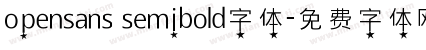 opensans semibold字体字体转换
